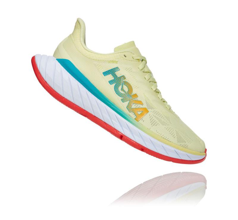 HOKA Women's Carbon X 2 Luminary Green / Hot Coral