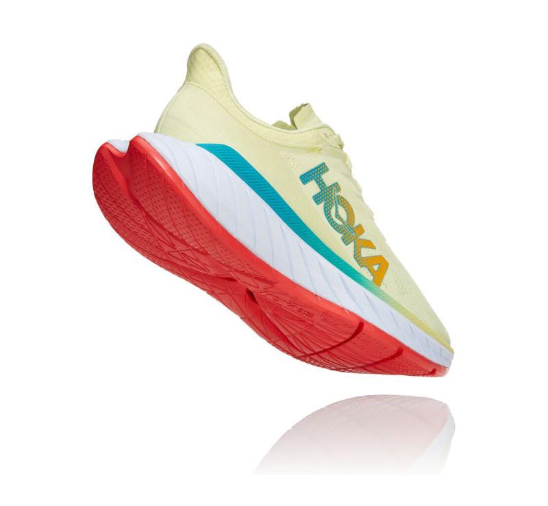HOKA Women's Carbon X 2 Luminary Green / Hot Coral